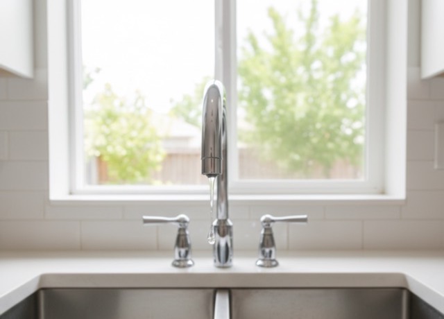 Your own photo of the dripping kitchen tap at Sarah Chen’s, filed privately against job 173.